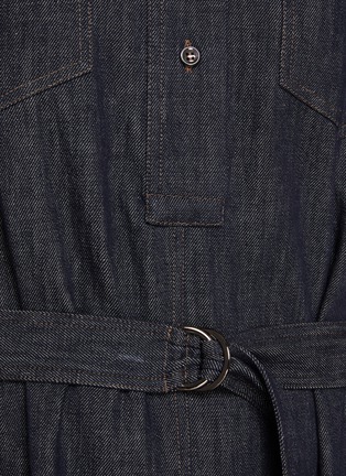  - BRUNELLO CUCINELLI - Belted Dark Wash Denim Shirt Dress