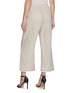 Back View - Click To Enlarge - BRUNELLO CUCINELLI - Elasticated Cropped Linen Wide Leg Pants