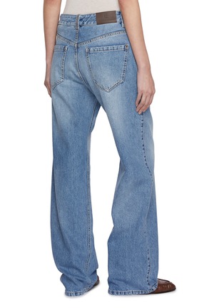 Back View - Click To Enlarge - BRUNELLO CUCINELLI - Slouchy Light Wash Jeans