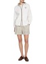 Figure View - Click To Enlarge - BRUNELLO CUCINELLI - Hooded Logo Patch Sport Club Jacket