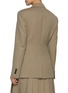 Back View - Click To Enlarge - TONYWACK - Notch Lapel Single Breasted Wool Blend Blazer