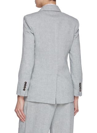 Back View - Click To Enlarge - BRUNELLO CUCINELLI - Double Breasted Sparkle Blazer