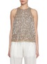 Main View - Click To Enlarge - BRUNELLO CUCINELLI - Waterfall Sequin Embellished Silk Top