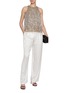 Figure View - Click To Enlarge - BRUNELLO CUCINELLI - Waterfall Sequin Embellished Silk Top