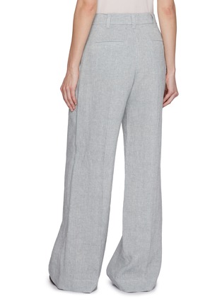 Back View - Click To Enlarge - BRUNELLO CUCINELLI - Pleated Front Sparkle Tailored Trousers