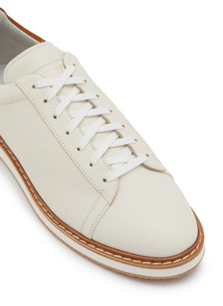 Detail View - Click To Enlarge - BRUNELLO CUCINELLI - Low Top Leather Men's Sneakers