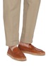 Figure View - Click To Enlarge - BRUNELLO CUCINELLI - Slip On Leather Penny Loafers