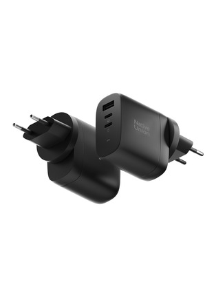 Detail View - Click To Enlarge - NATIVE UNION - Fast Gan Charger PD 67W International (3 Ports) — Black