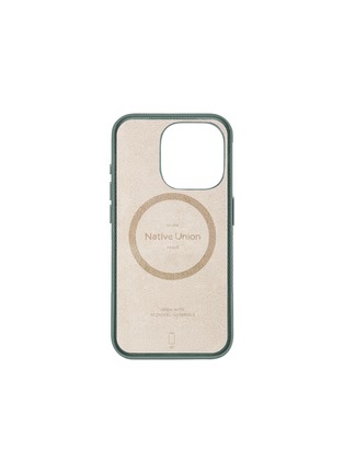 Detail View - Click To Enlarge - NATIVE UNION - (Re)Classic Case for iPhone 16 Pro — Slate Green