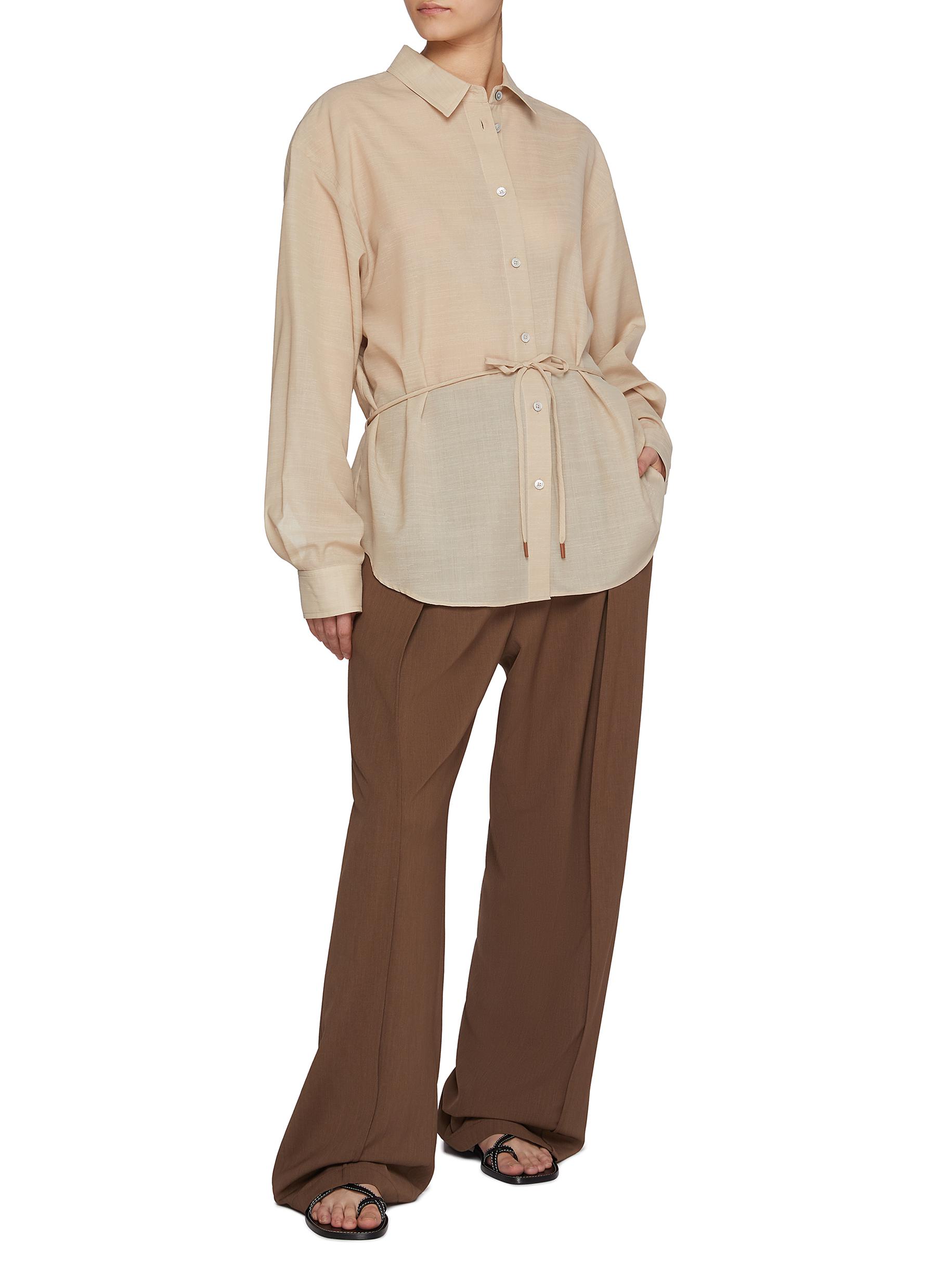 Back Waist String Shirt - Thumbnail 2