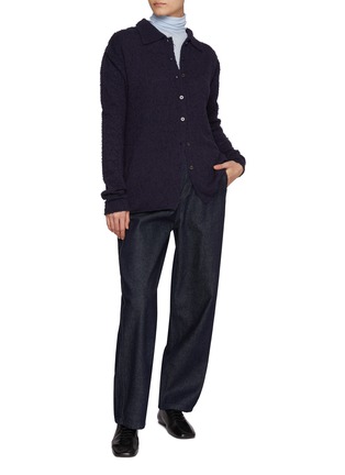 Figure View - Click To Enlarge - LE17SEPTEMBRE - Sheer Cotton Turtleneck Top