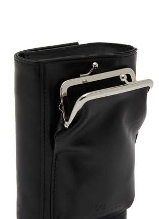  - Y'S - Metal Clasp Leather Clutch Bag