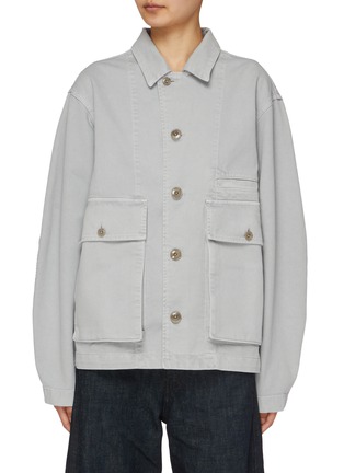 Main View - Click To Enlarge - LEMAIRE - Garment Dyed Cotton Boxy Jacket
