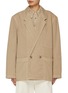Main View - Click To Enlarge - LEMAIRE - Workwear Double Breasted Cotton Blazer