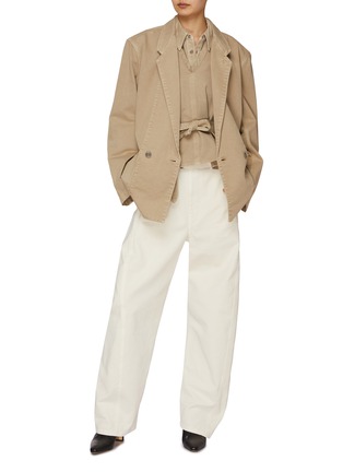 Figure View - Click To Enlarge - LEMAIRE - Workwear Double Breasted Cotton Blazer