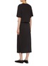 Back View - Click To Enlarge - LEMAIRE - Belted Rib Cotton T-Shirt Dress