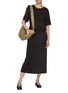 Figure View - Click To Enlarge - LEMAIRE - Belted Rib Cotton T-Shirt Dress