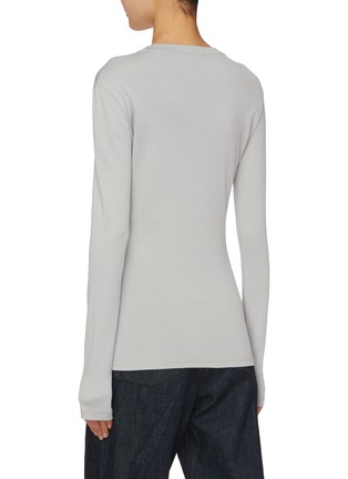 Back View - Click To Enlarge - LEMAIRE - Long Sleeve Cotton T-Shirt