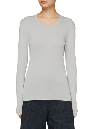 Main View - Click To Enlarge - LEMAIRE - Long Sleeve Cotton T-Shirt