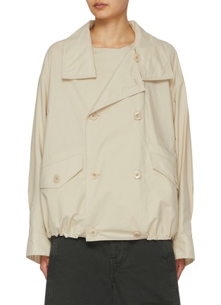 Main View - Click To Enlarge - LEMAIRE - Convertible Collar Light Cotton Blouson Jacket