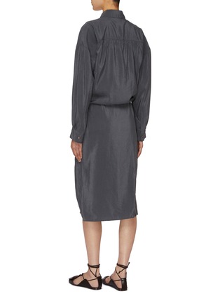 Back View - Click To Enlarge - LEMAIRE - Straight Collar Twisted Dress