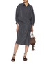 Figure View - Click To Enlarge - LEMAIRE - Straight Collar Twisted Dress