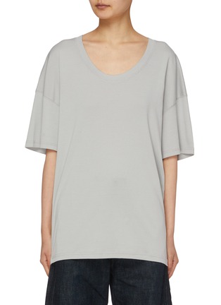 Main View - Click To Enlarge - LEMAIRE - Rib Cotton Jersey T-Shirt