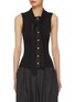 Main View - Click To Enlarge - LEMAIRE - Asymmetrical Scarf Neck Top