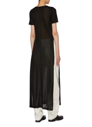 Back View - Click To Enlarge - LEMAIRE - Side Slit Column Dress