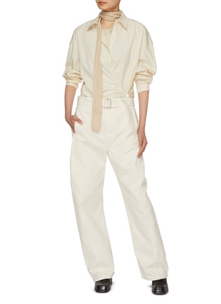 Figure View - Click To Enlarge - LEMAIRE - Straight Collar Twisted Cotton Shirt