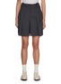 Main View - Click To Enlarge - SONIA CARRASCO - Pleated Fringed Hem Virgin Wool Shorts