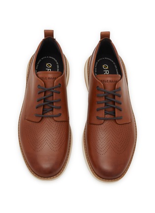 Detail View - Click To Enlarge - COLE HAAN - ØriginalGrand Energyweave Perforated Leather Oxford Shoes