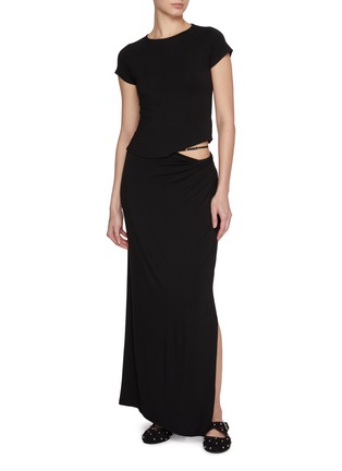 Figure View - Click To Enlarge - DETERM - Collagen Strappy Maxi Skirt