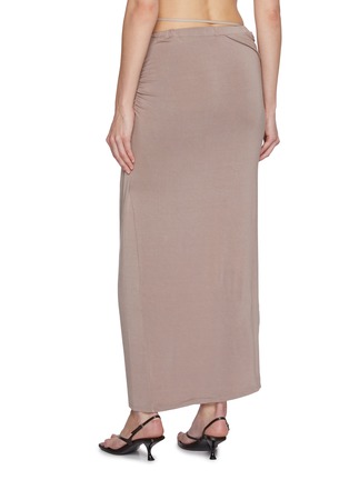 Back View - Click To Enlarge - DETERM - Wrap Slit Skirt