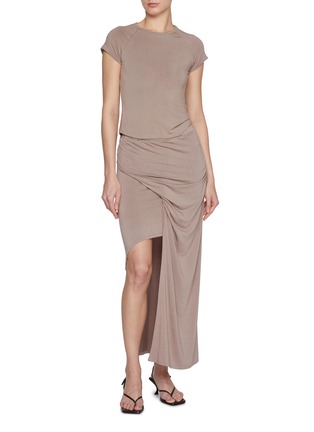 Figure View - Click To Enlarge - DETERM - Wrap Slit Skirt