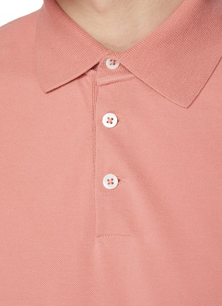  - BRUNELLO CUCINELLI - Embroidered Logo Cotton Polo Shirt