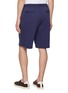 Back View - Click To Enlarge - BRUNELLO CUCINELLI - Drawstring Elasticated Cotton Blend Shorts