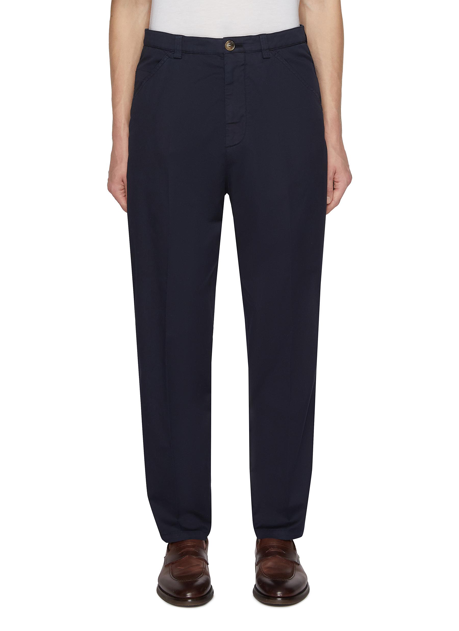 BRUNELLO CUCINELLI | Stretch Cotton Blend 4 Seasons Pants | Men