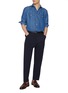 Figure View - Click To Enlarge - BRUNELLO CUCINELLI - Stretch Cotton Blend 4 Seasons Pants