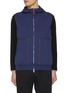 Main View - Click To Enlarge - BRUNELLO CUCINELLI - Contrast Piping Cotton Blend Hooded Vest