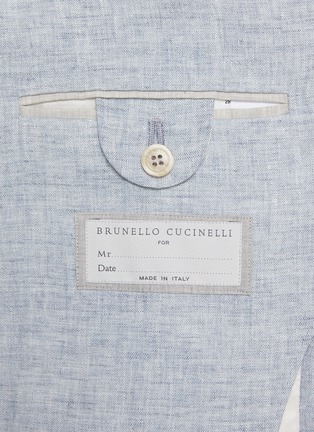  - BRUNELLO CUCINELLI - Notch Lapel Single Breasted Linen Blazer