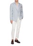 Figure View - Click To Enlarge - BRUNELLO CUCINELLI - Notch Lapel Single Breasted Linen Blazer