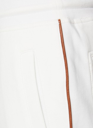  - BRUNELLO CUCINELLI - Drawstring Elasticated Cotton Blend Sweatpants