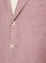  - BRUNELLO CUCINELLI - Houndstooth Single Breasted Wool Linen Silk Blazer