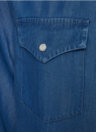  - BRUNELLO CUCINELLI - Spread Collar Pocket Denim Western Shirt