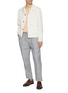 Figure View - Click To Enlarge - BRUNELLO CUCINELLI - Pleated Drawstring Cropped Linen Pants