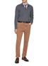 Figure View - Click To Enlarge - BRUNELLO CUCINELLI - Spread Collar Cotton Shirt