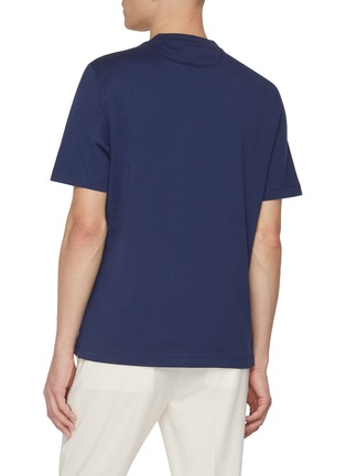 Back View - Click To Enlarge - BRUNELLO CUCINELLI - Logo Cotton T-Shirt