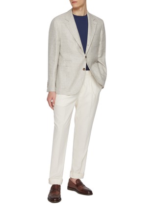 Figure View - Click To Enlarge - BRUNELLO CUCINELLI - Logo Cotton T-Shirt