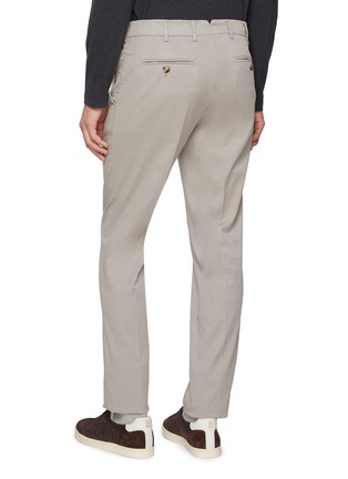 Back View - Click To Enlarge - BRUNELLO CUCINELLI - Four Pocket Cotton Blend Chino Pants